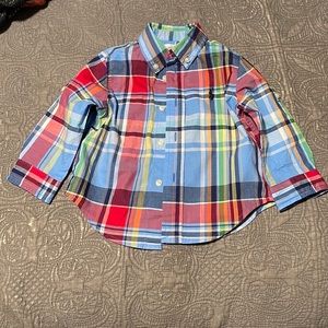 Ralph Lauren little Boy Button Down shirt size 12 month